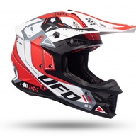 Kiiver MX/Enduro UFO Plast INTREPID TG HE154, punane/valge